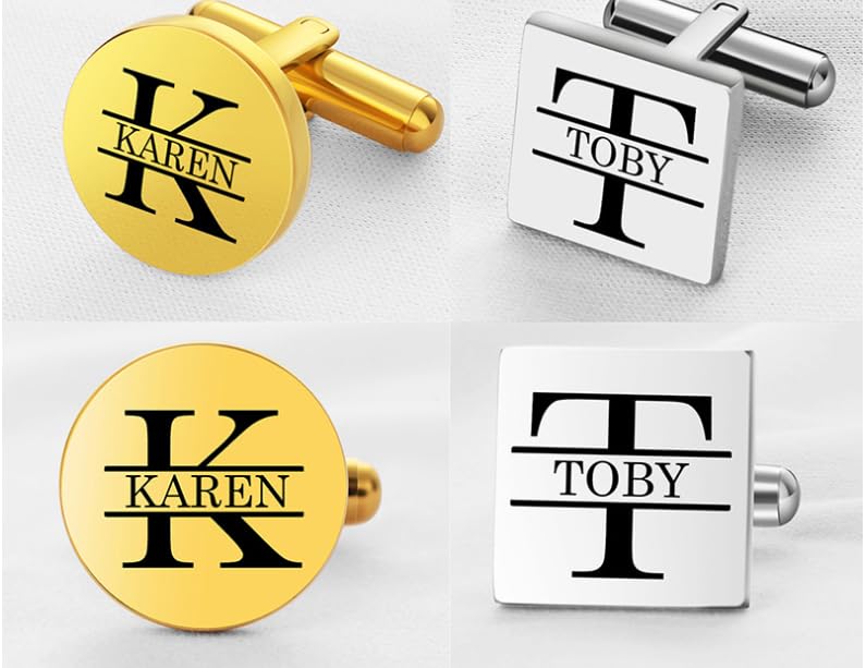 Mancuernillas personalizadas para hombres miniatura 4