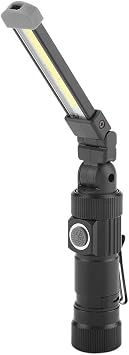 LED Work Light, USB Rechargeable Pocket LED Light COB 360Rotate 5 Lighting Modes, Magnetic Base, Hook Water- Inspection Work Light Portable Light