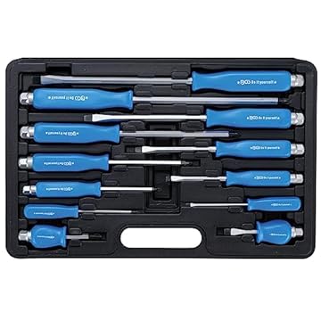 Kraftmann - Set Di 12 Cacciaviti In Valigetta Professionale