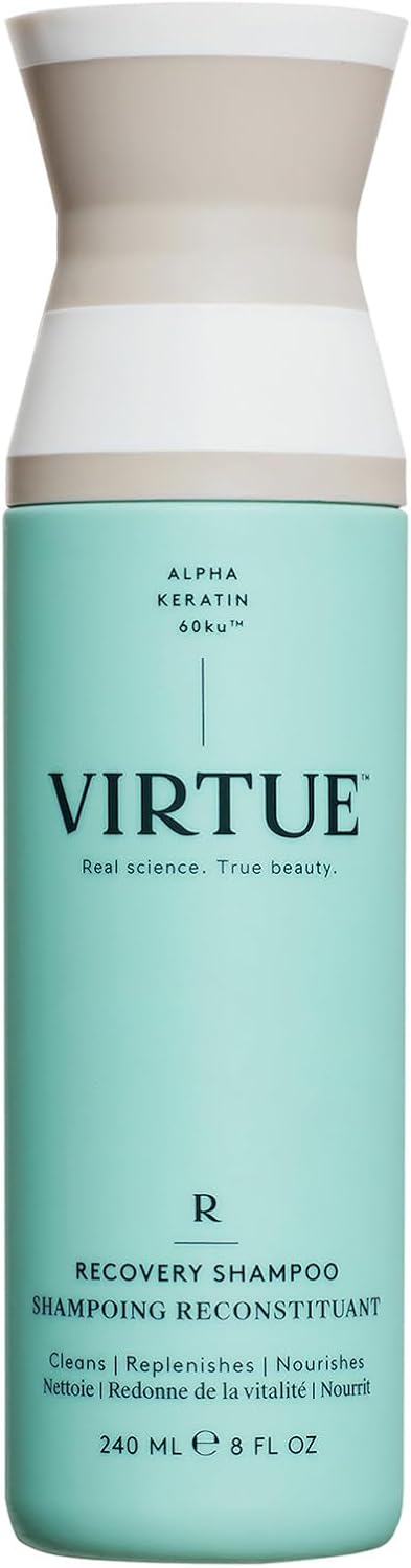 Virtue Recovery Shampoo for Damaged Hair, Sulfate-free, Color-safe, 8 Fl Oz