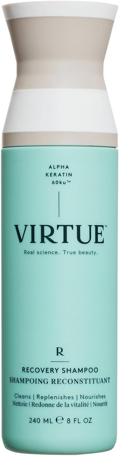 Virtue Recovery Shampoo for Damaged Hair, Sulfate-free, Color-safe, 8 Fl Oz