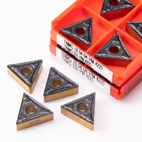 10 piezas Insertos de Carburo TNMG160408 PM 4225 para Torno CNC miniatura 2