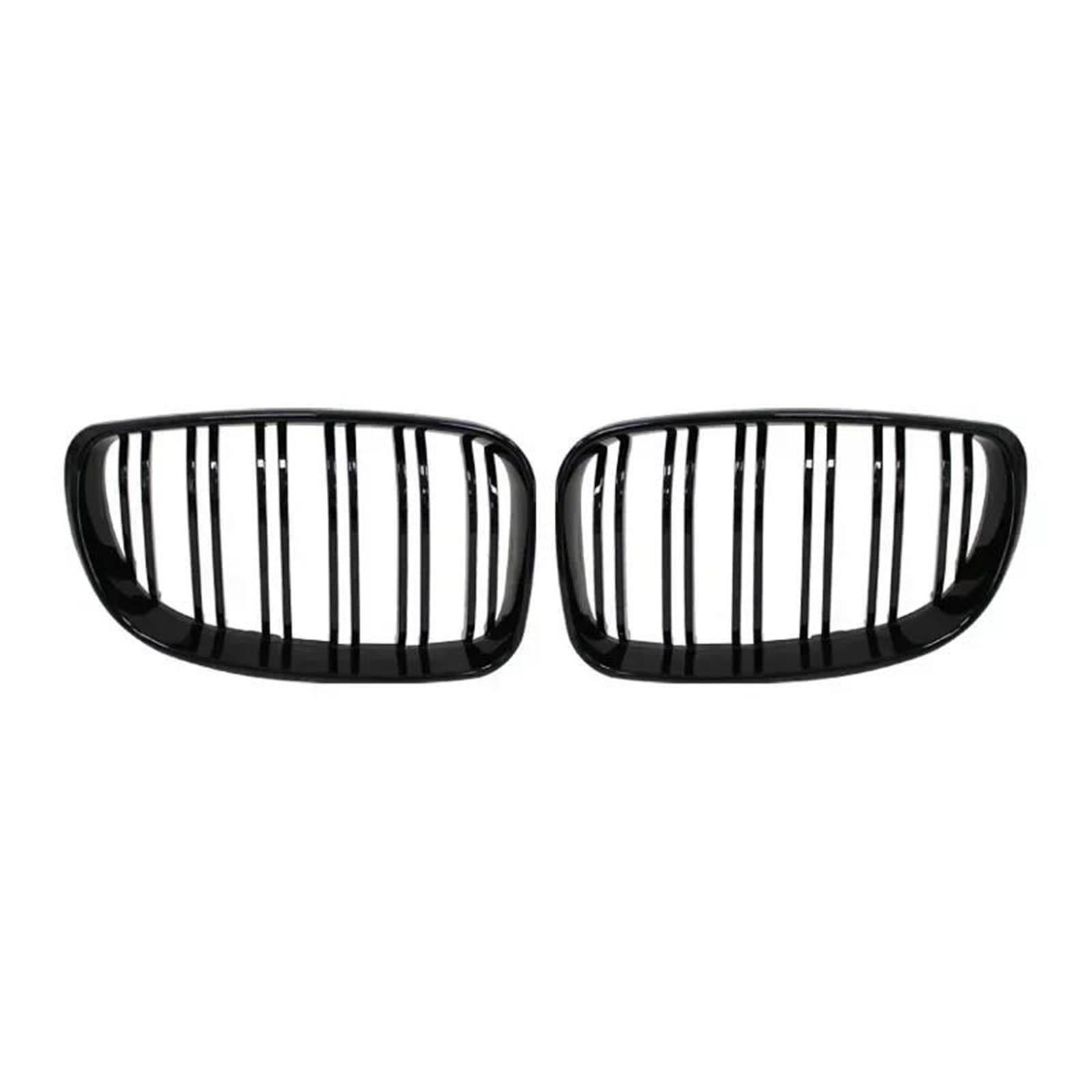 Grilles course BMW E87 E81 double ligne noir brillant pour optimiser le style du radiateur - 4