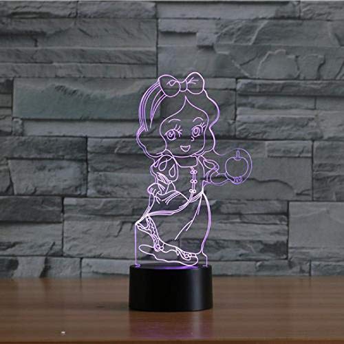 Preisvergleich Produktbild Moderne kreative christliche Märchen Mädchen Cartoon 3D Nachtlicht LED Tischlampe Dekoration Kinder Geschenk Mädchen Prinzessin