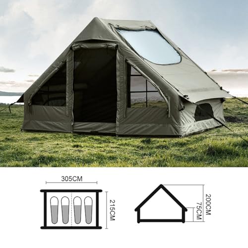 Carpa inflable grande para camping con dosel miniatura 4