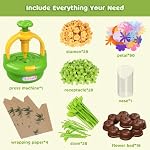 TingingYuli Bouquet de fleurs & Pressing Craft Kit, Filles 4-8 Cadeau d'anniversaire 100+ pièces réutilisables, presseuse & vase - un art sans écran & cadeau d'artisanat