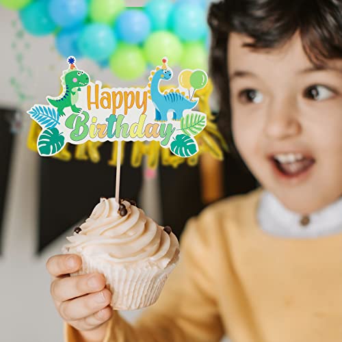 Ak Kyc Dinosaur Birthday Party Supplies Dinosaur Party Decorations, Dinosaur Balloon Arch Kit - Dinosaur Balloons, Happy Birthday Balloons, Tablecloth, Stickers, Hanging Swirls, Cupcake Toppers For Dinosaur Birthday Decorations #TOP5
