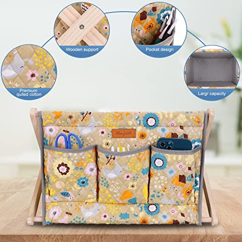 Yarn Caddy Large Size Yarn Storage Organizer For Yarn Skeins-Organizer For Crochet Hooks Knitting Needles Other Accessories (Flower-Yellow) #TOP3