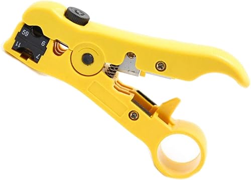 Cortador/pelacables universal Pelacables multifunción para cables planos o redondos de TV/UTP