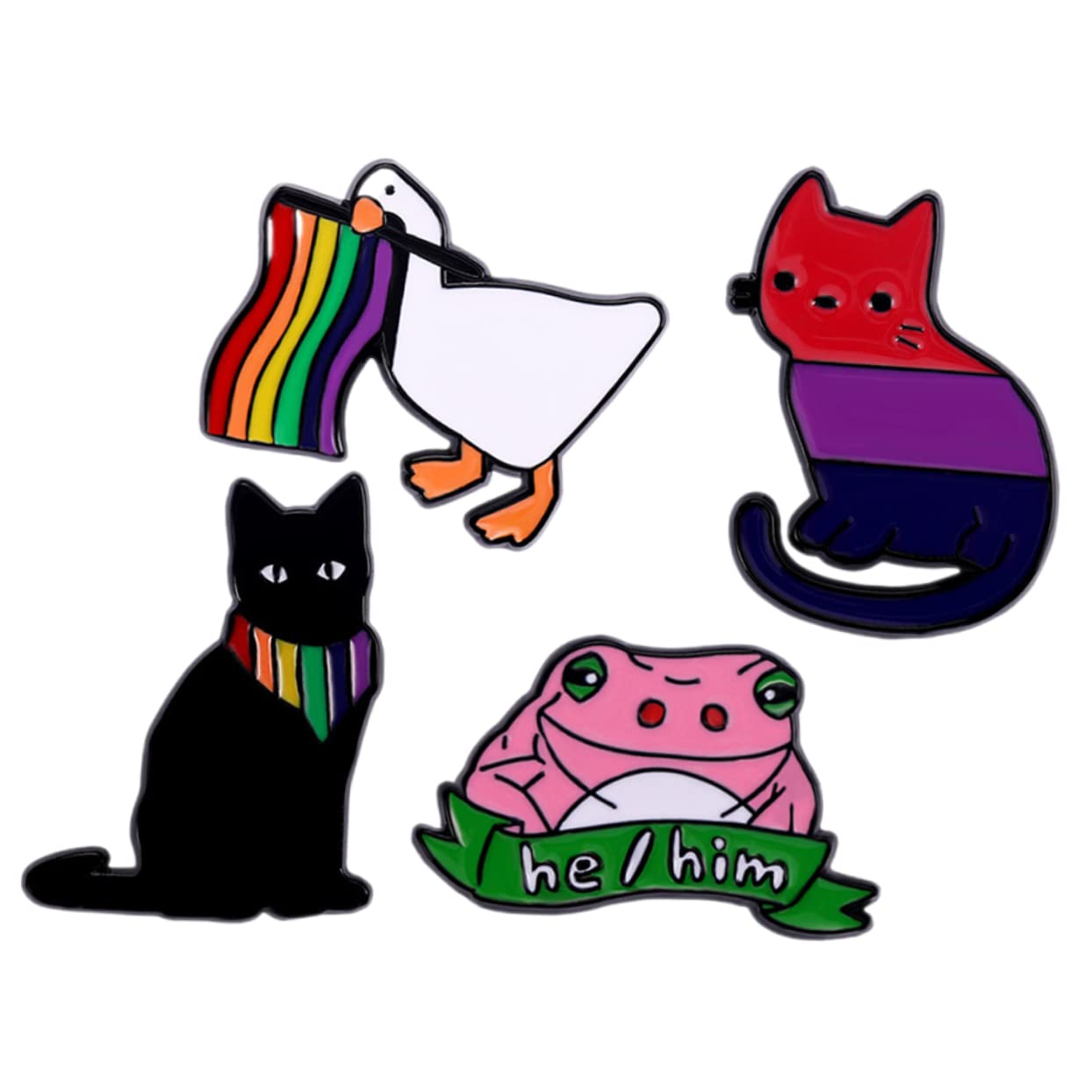 FRCOLOR Kleine Tierbrosche Kleidung Groß Karikatur Pin-schmuck-brosche Cartoon-emaille-brosche Rucksäcke Dekorative Anstecknadeln Tiere Brosche Legierung