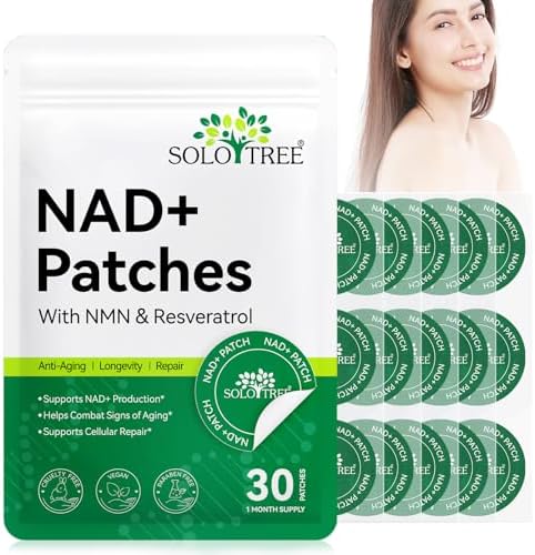 NAD+ Patches with Nicotinamide and Resveratrol, Support Cellular ...