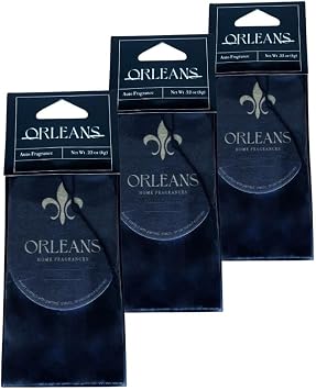 Orleans Home Fragrances 3 pack Auto Fragrances - Paris Scent, Black and Gold