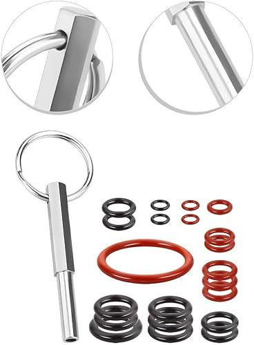 Vista 3 de Kit de mantenimiento para máquinas de café Saeco con llave ovalada y sellos Oring, solución de preparación eficaz