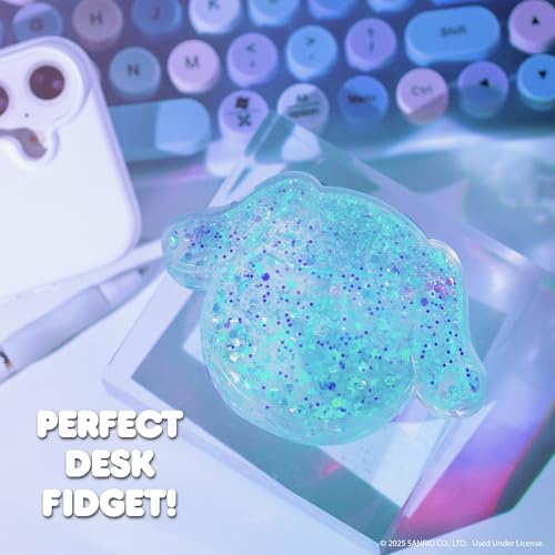 Image of Hello Kitty and Friends SLIMYGLOOP Gelli Gels - Cinnamoroll, Slow Rising Sensory Squeeze Toy with Glitter, Gel Filled Fidget Toys