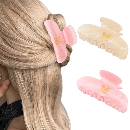 CURASA Elegant Letter Hair Claw Clips for Women Girls Cute Hair Clips Stuff Gifts for Teenage Girls Accessories for Teens