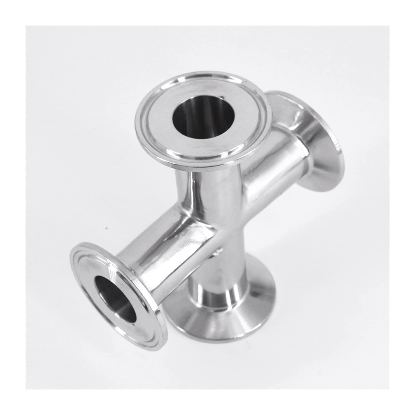 19 mm-108 mm Rohr OD x 1,5 "/2" /2.5 "/3"/4" Tri Clamp Cross 4 Ways Splitter 304/316L Edelstahlhygienhaus -Homebrew -Bierwein Reality (Color : 316, Size : 38mm OD K50.5mm)