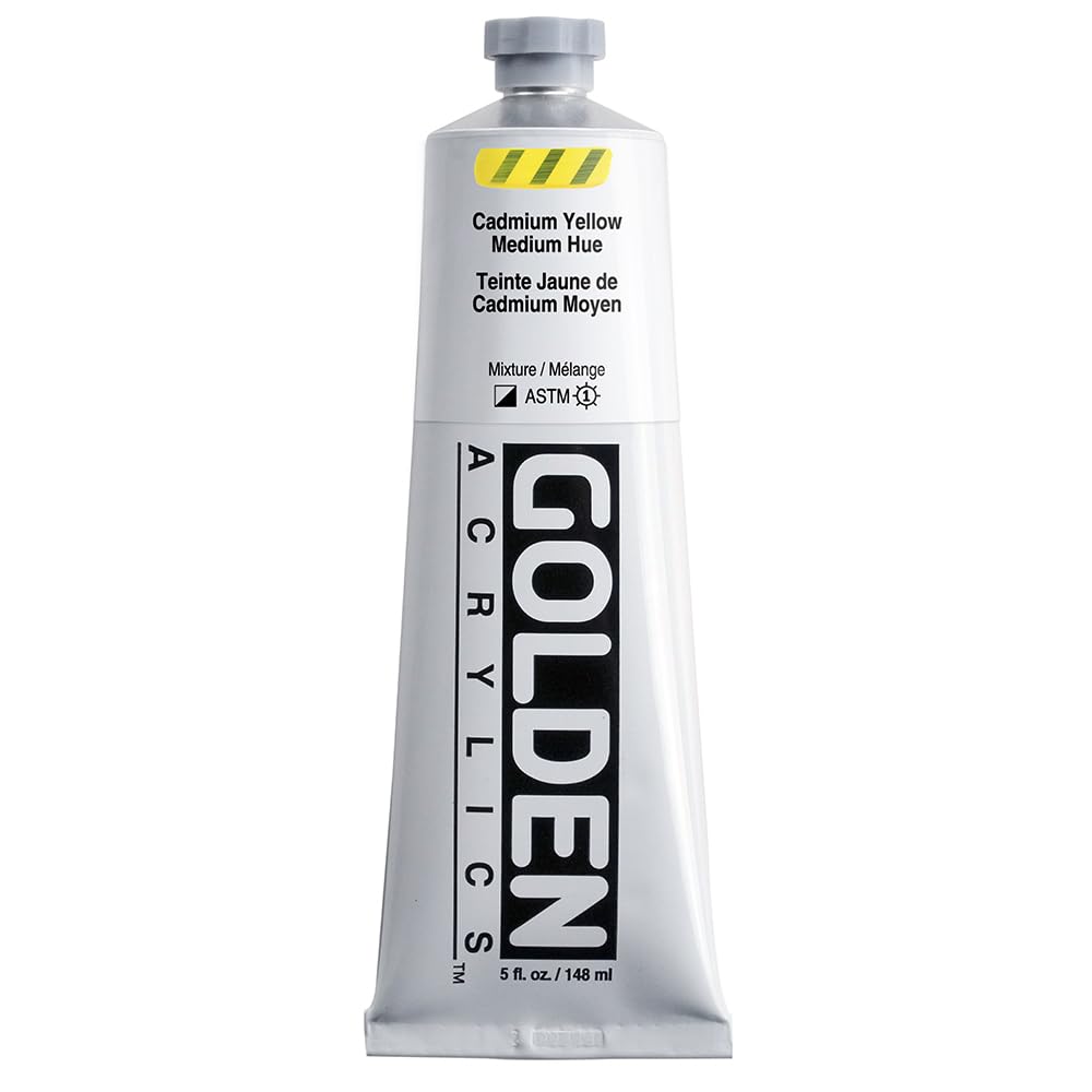 Golden Heavy Body Acrylic - Cadmium Yellow Medium Hue - 5 oz Tube