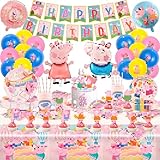 【Party Supplies Set】 Unser Schweinemuster-Party-Supplies-Set kann für Geburtstagsdekoration, Kindergeburtstagsdekoration, Osterparty, Themenparty, Babyparty, Geburtstagsparty, große Veranstaltungen usw. verwendet werden. Kindergeburtstagsartikel können verwendet werden, um jede Art von Party zu dekorieren.