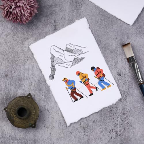 Papier fait main coton vierge Bless International pour dessin et artisanat