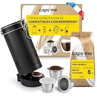 CAPS ME - Kit Completo de Cápsula Recargable para Nespresso