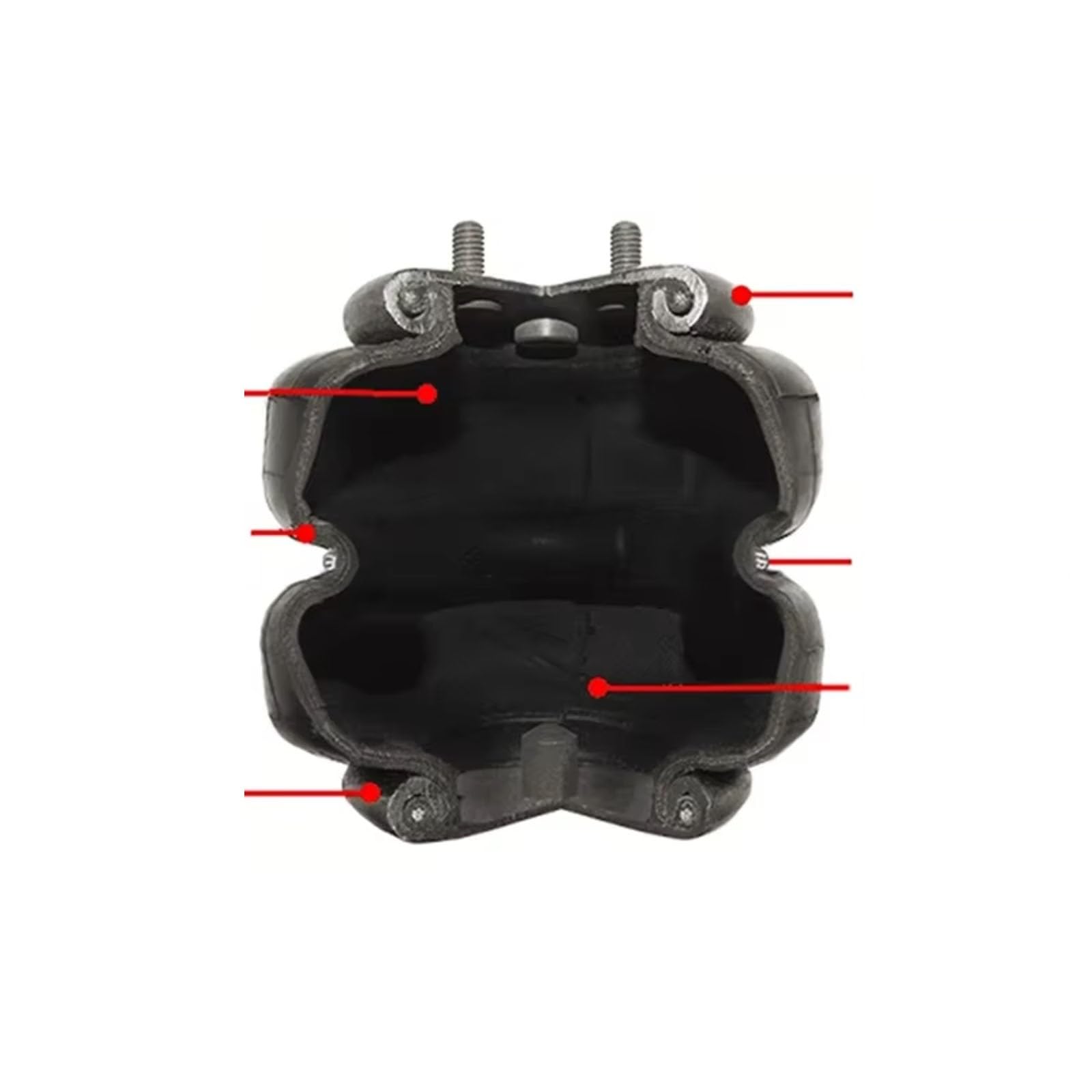 Compatibile Con Dodge Per Ram 1500 2500 3500 Porta 1/4 Per Npt Piccolo Sacco Di Assorbimento Degli Urti Air Ride Springs Sospensione Aria Singola Sospensioni Pneumatiche Molla