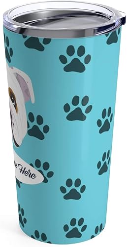 Miniatura 6 de Taza de viaje personalizada Bulldog  30 razas a elegir, vaso o taza personalizada para café, cerveza, bebidas frías calientes, hombres, mujeres,