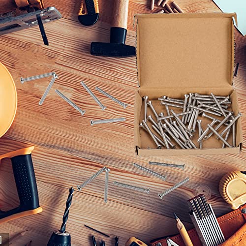 Hantof 50Pcs Extra Long Outlet Screws, Electrical Wall Plate Switch And Receptacles Mounting Screws, 6#-32 X 1-1/2 Inches Outlet Extender Screws For Fix Wonky And Sunken Outlets, 18-8 Stainless Steel #TOP4