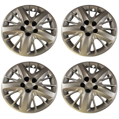 Set of 18 inch Chevy Impala Silver Lug Screw on Retention Hub Cap Wheel Covers 472-18S