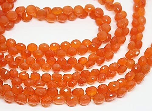 Carnelian onion drop beads orange fanta 9mm sans défaut pour enfilage de bijoux facile