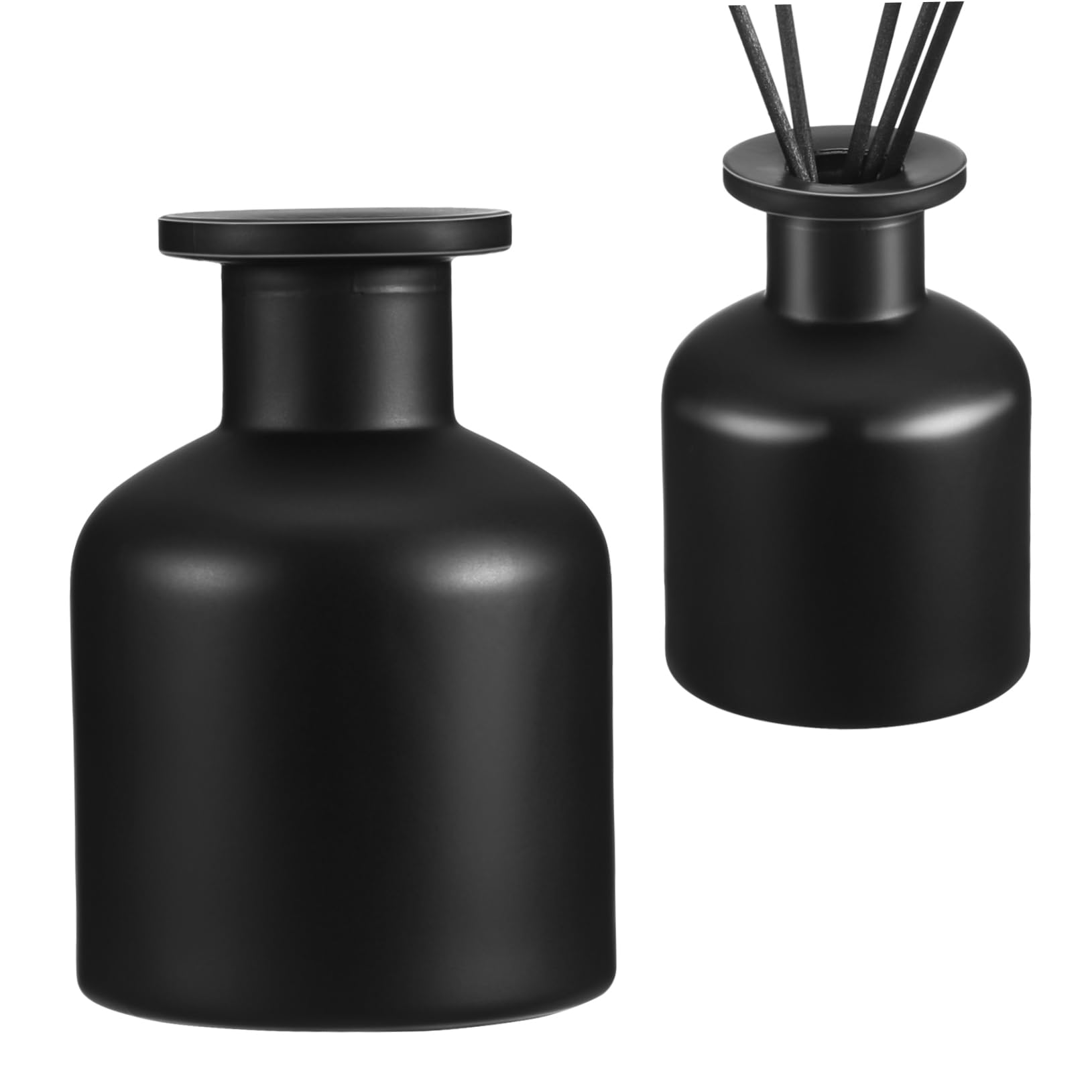 Flacons Diffuseurs Parfum Verre Noir 150ml - Accessoires DIY Haut de Gamme et Élégants
