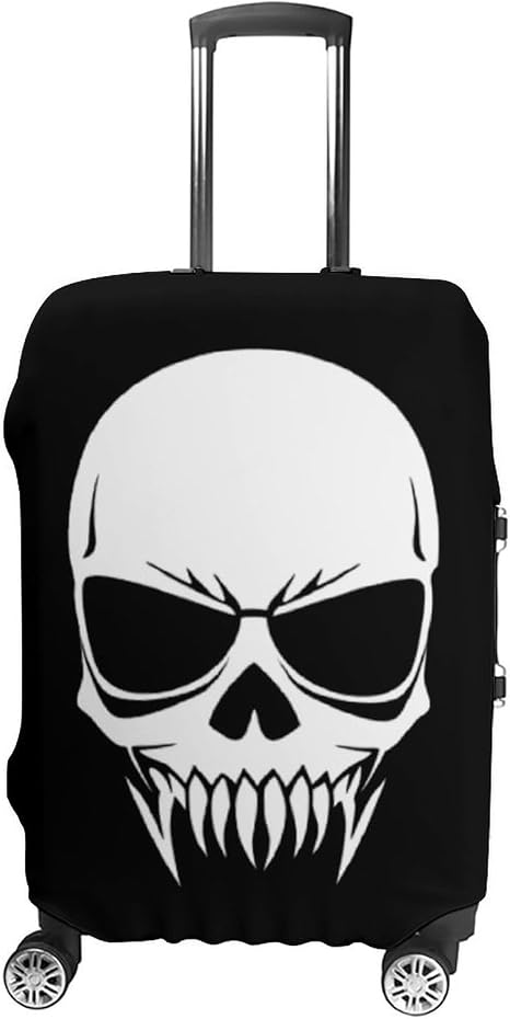 Skull with Long Teeth Washable Luggage Cover 19-32 Inch