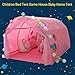 Children Bed Tent Game, Dream Tents Bed Canopy Shelter Cabin, Indoor Privacy Portable Aby Toddlers Playhouse with Double Net Curtain for Bedroom Decor Indoor Games