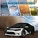 Aazai Waterproof Car Covers for 2006-2023 Dodge Charger Car Cover, 210T All-Weather High-Density Waterproof Charger Car Cover, w/Zipper Door, Windproof, Dustproof and UV Proof All Weather Protection