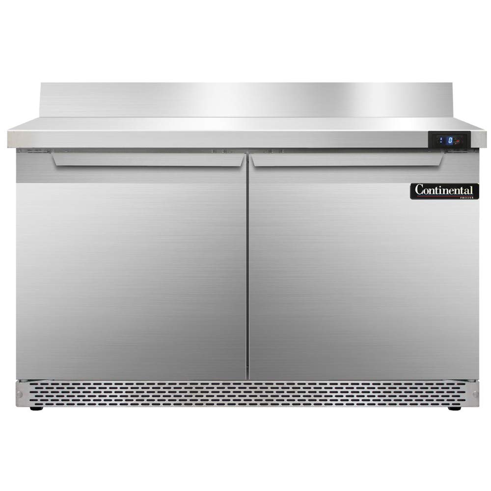 Continental Refrigerator SWF48-BS-FB Two Section Work Top Freezer 48