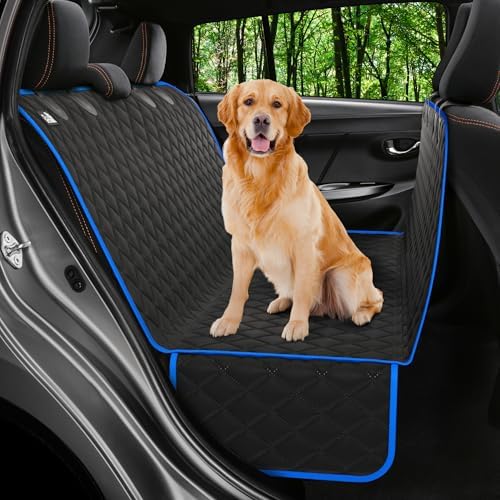 Petloox Dog Car Seat Cover for Back Seat, Waterproof Ha...