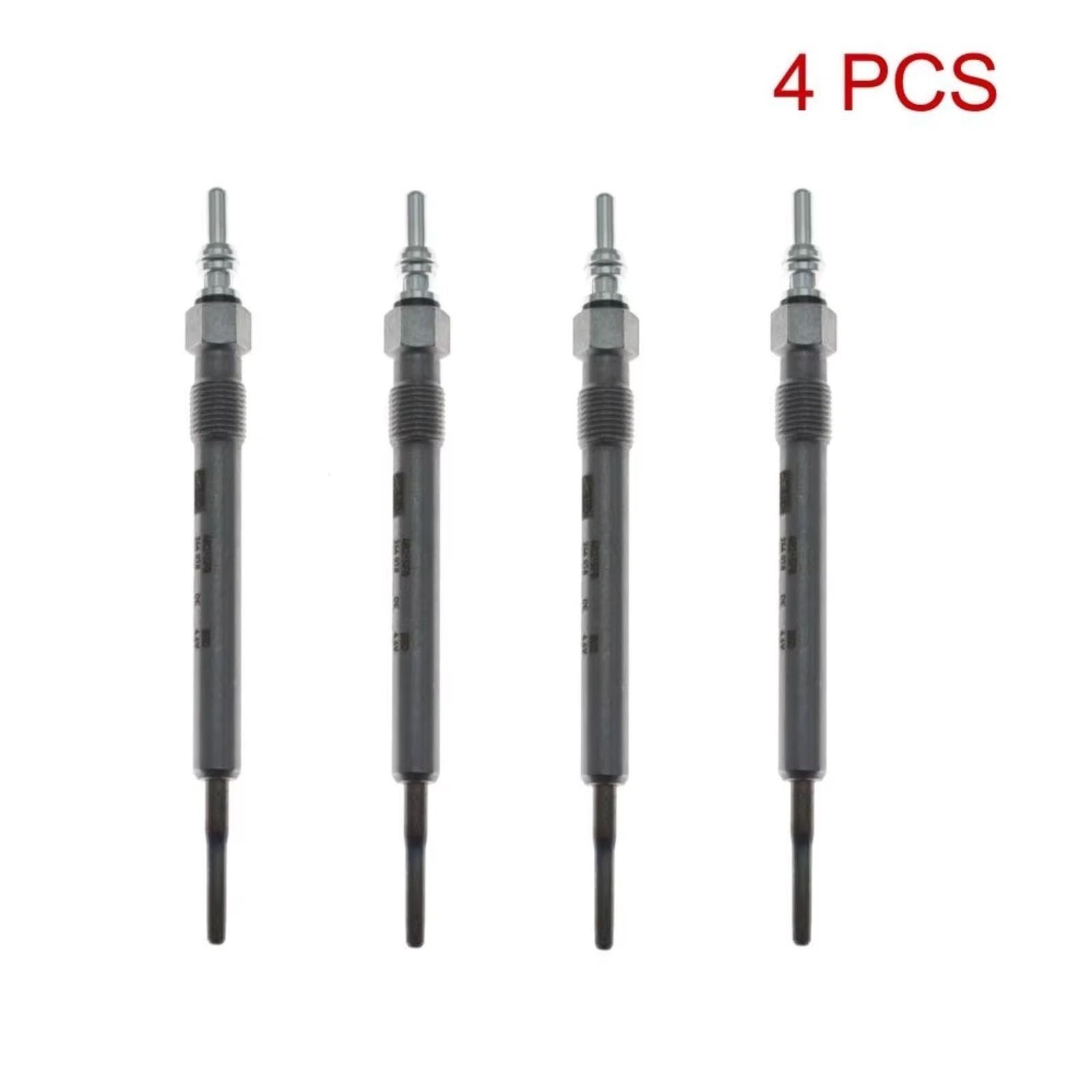 Bougie de préchauffage Compatible Avec Skoda Pour Fabia III Pour Estate NJ5 NJ3 2014 Kit De 4 Bougies De Préchauffage Pour Chauffage De Stationnement 04L963319D)