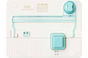 We R Memory Keepers Tab Punch Board Arts and Crafts Tool