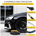 4 Pack Car Driveway Rubber Curb Ramp, 72" Long, 66000 lbs Load Capacity - Image 4