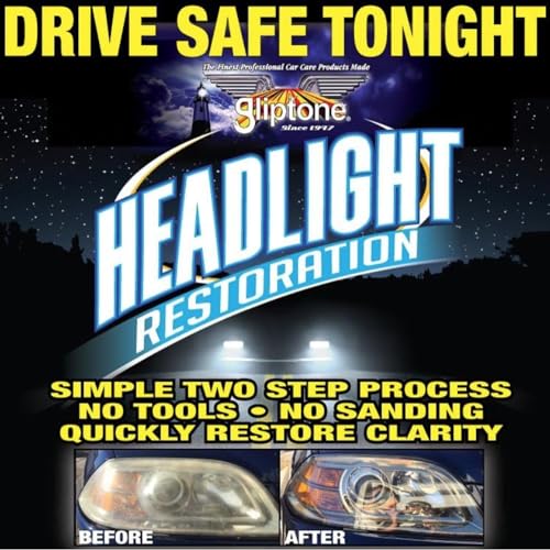 Gliptone Headlight Restoration Kit, Restores 4 Headlights, Guaranteed, Easy 2 Step Process, 7 Piece Kit, No Sanding or Tools Required by Gliptone - Image 8