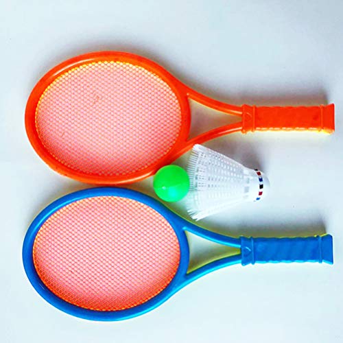 Conjunto de raquete de tênis infantil BESPORTBLE com bola de plástico raquete de tênis, brinquedos p