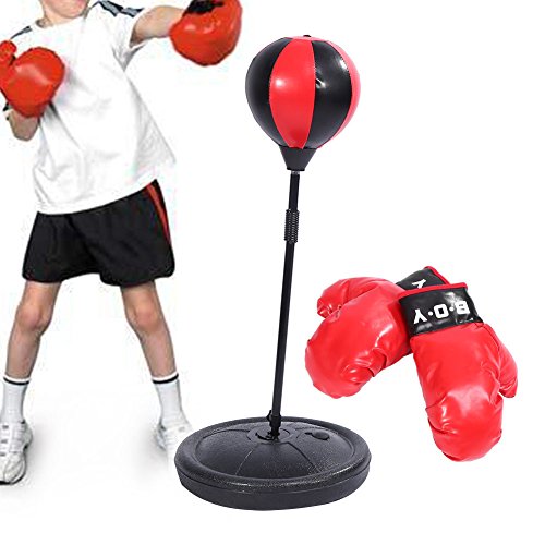 Yosoo Kinder Standboxsack Punching Ball Verstellbar Boxbirne Boxhandschuhe Boxen Yosoo Kinder Standboxsack Punching Ball Verstellbar Boxbirne Boxhandschuhe Boxen