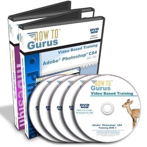 Adobe Photoshop Cs4 Tutorial And Adobe Indesign Cs4 Training On 5 Dvds #TOP4