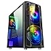 SPIRIT OF GAMER - GHOST 5 - ATX/Matx Gamer PC Case - 2 LED RGB Ventilatori Indirizzabili 200mm: 60 Modalità - Facciata Di Gioco Della Torre Dell'ufficio E Parete Di Vetro - ASUS Aura/MSI Mystic/ASROCK