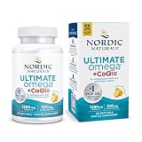 Nordic Naturals Ultimate Omega + CoQ10, Lemon - 60 Soft Gels - 1280 mg Omega-3 + 100 mg CoQ10 - Hear