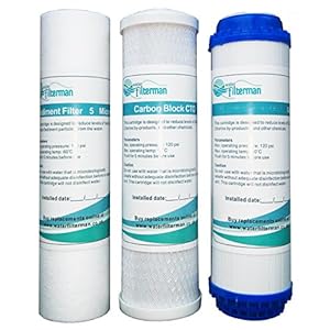 3 Stage HMA Heavy Metal Reduction Water Filter System Filters