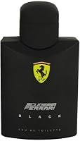 Frasco preto do Ferrari Scuderia Black Eau de Toilette 125 ml