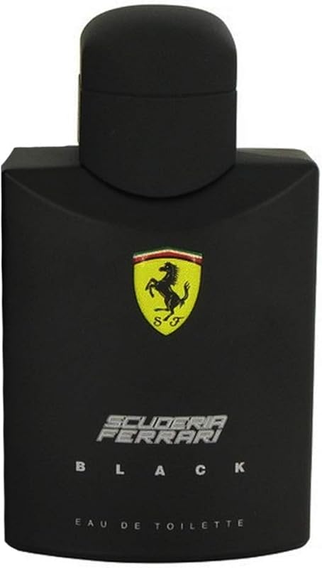 Frasco preto do Ferrari Scuderia Black Eau de Toilette 125 ml