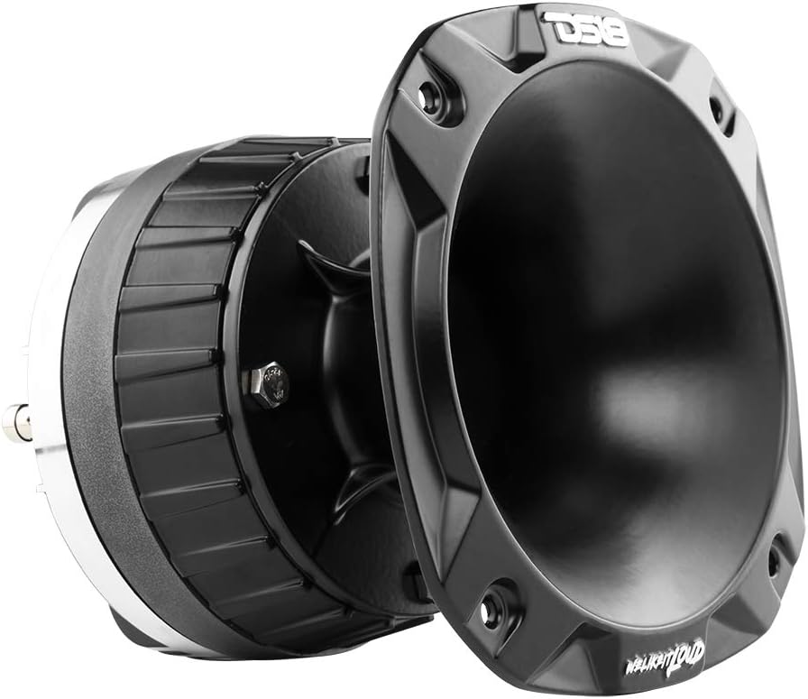 DS18 PRO-DKH1XS 2" Bolt On Throat Titanium Compression Driver Spacer and Aluminum Short Horn Kit - 640 Watts, 8 ohm