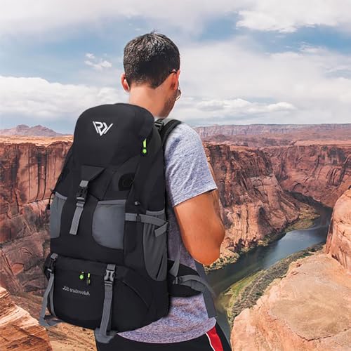 RuRu monkey 50L Hiking Backpack, Outdoor Camping Backpack, Travel Backpacking Backpack for Women Men by RuRu monkey - Image 6
