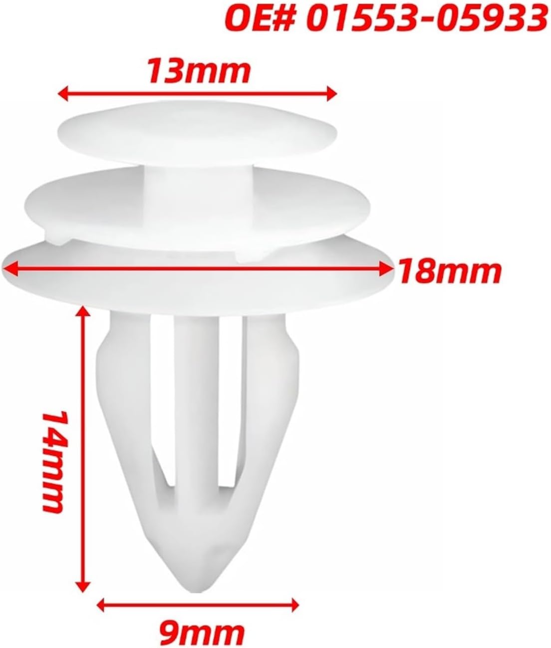 30PCS OE#01553-10481 Lift Gate Trim Clip Compatible Murano Xterra EX35 FX35 FX50 M35 M45 QX50 QX70 01553-10481
